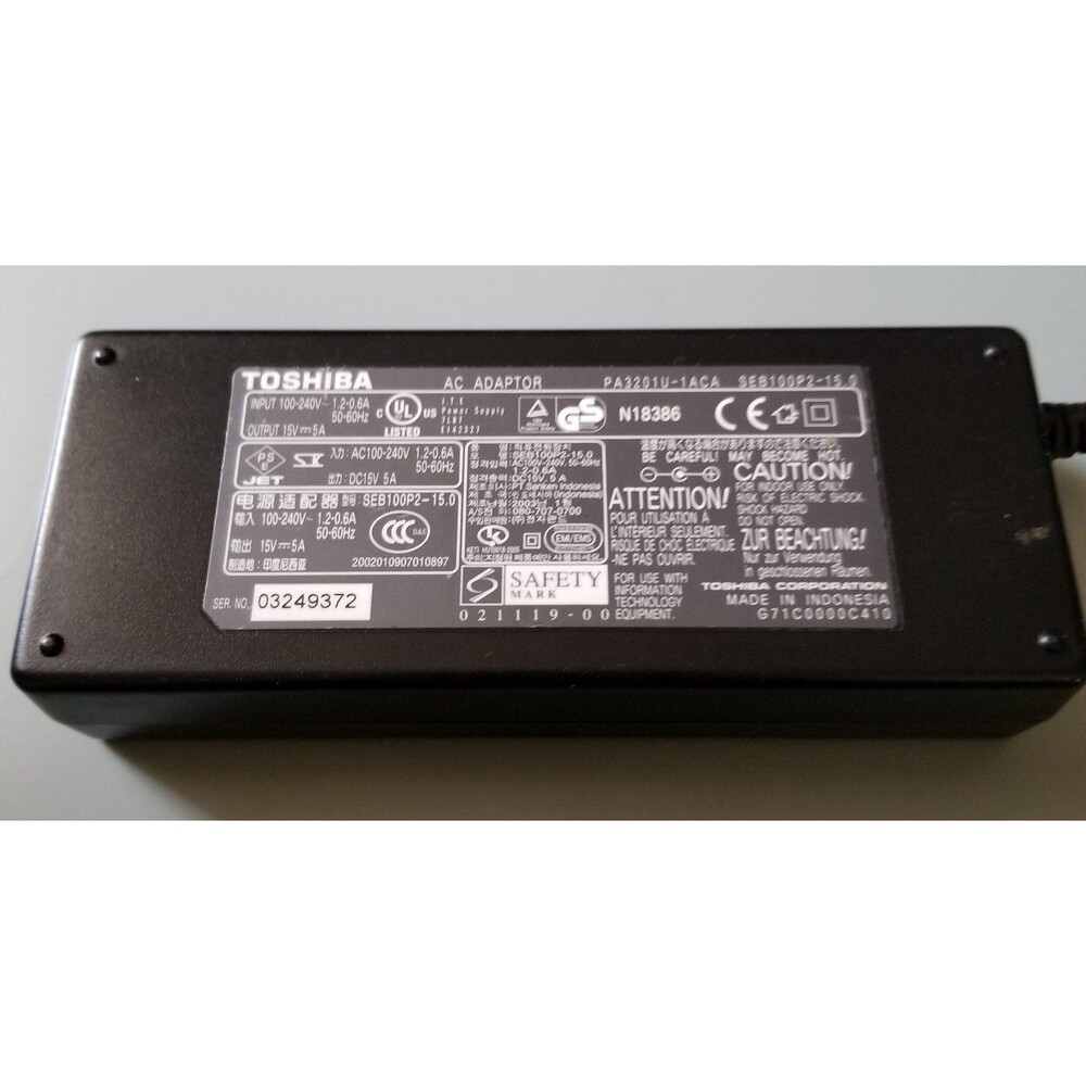 Toshiba power supply PA3201U-1ACA